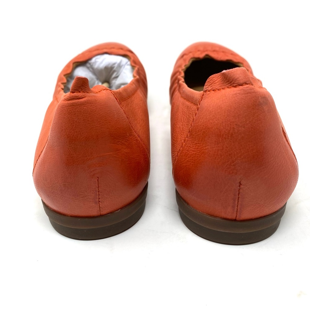 Clarks Rena Hop Grenadine Leather Ballet Flats Size 9 Wide - Picture 4 of 8
